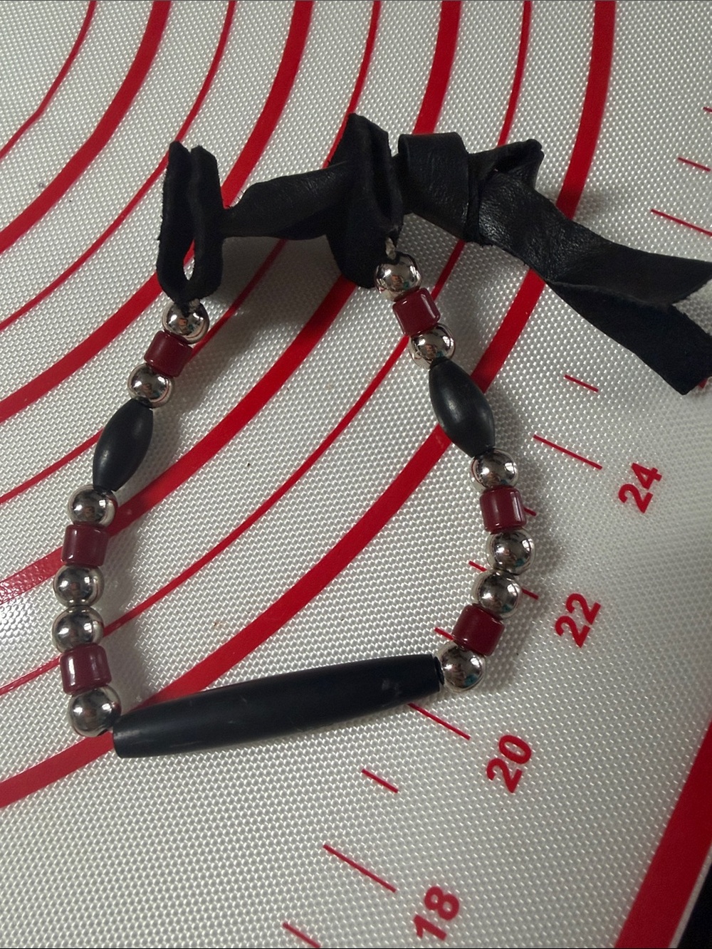 Iroquois Bone Beaded Bracelet